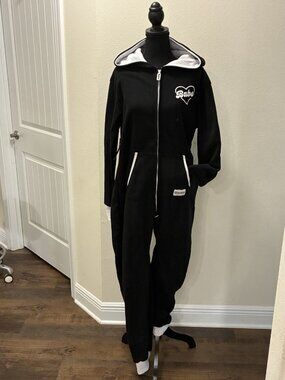 Tipsy Elves Bachelorette Babe Jumpsuit In Black Size Medium